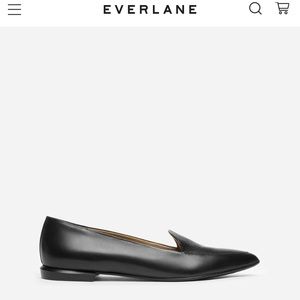 Everlane modern pointed Black loafer women’s sz 8